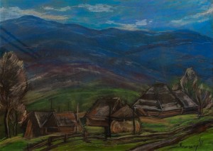 'Mountain Village', 2017, 70x50 