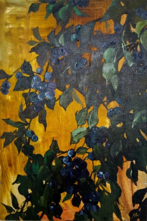 A. Mitikova Bullace, 2017, oil on canvas, 40x60