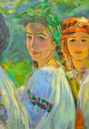 V. Vovchok "Smile", 2014, acrylic on canvas, 70x50