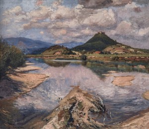 Khust Castle, 1942, oil on canvas, 95x109