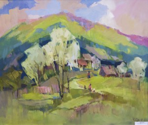 V. Dub. April, 2017, oil on canvas, 60x70