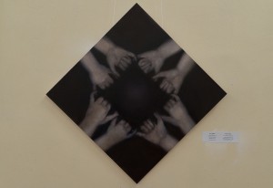 A. Kulin "Purple Magnet", 2017, oil on canvas, 70x70