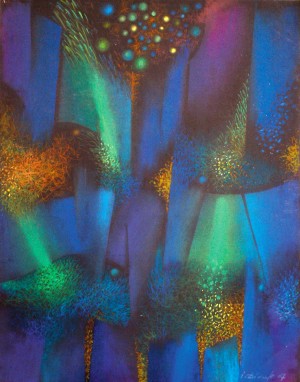 Firework, 2007, pastel on paper, 65х50