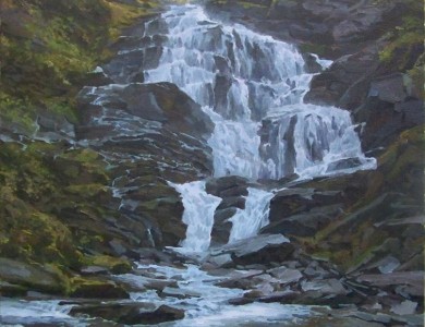M. Ivancho Waterfall Shypit, oil on canvas, 70x55 