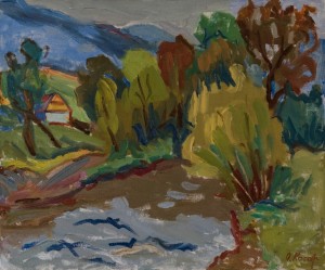 O. Kosar. The Beginning of Autumn. oil on canvas, 50x60