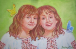 Twins oil on canvas 40x60