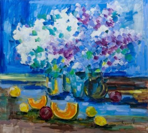 'A Colourful Bouquet', 2018, 100x90 