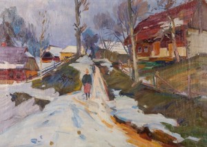 February, 1959, oil on canvas, 65x90