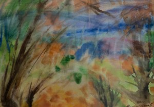 Autumn Motif, 2017, watercolour on paper, 43x60