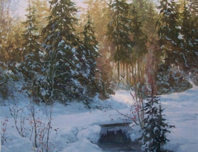 M. Ivancho Liskovets Village', oil on canvas, 70x55 