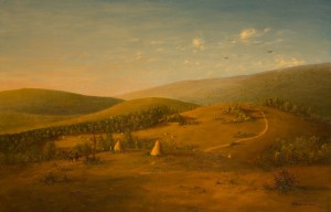 Haymaking In The Mountain, 2004, oil on canvas, 57x86