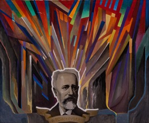 ’Music By Chaikovskyi’, 2006, tempera on canvas 