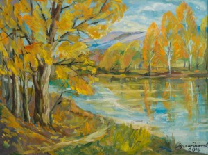 Autumn Near Orikhovtsi Village, 2016, oil on canvas, 80x60