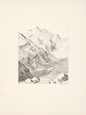 ‘Попрадське озеро‘, 1930, к. літографія, 31,5х25,5
