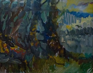 S. Temetev 'Nut Tree', 2010, oil, 40x50