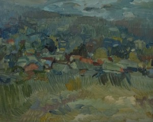 S. Temetev 'Composition', 2010, oil, 40x50
