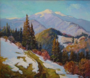 Liutianska Mountain, 2007, oil on canvas, 95х110