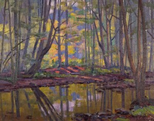 Forest, 1990, oil on canvas, 80x100