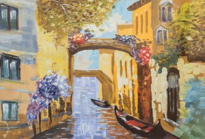 ’Венеція осіння’ Робота учня художньої школи ’Rom Art’