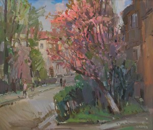 Cherry Blossom, 2016, oil on canvas