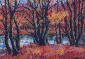 Bright Autumn, 2001, watercolour on cardboard, 53х64,5