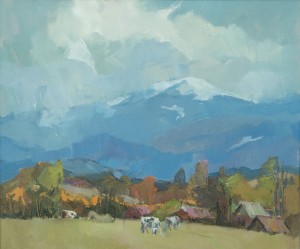 Under Runa Polonyna, 2016, oil on canvas, 60x70