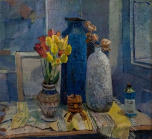 'Still Life With Tulips', 60s, 100x90 