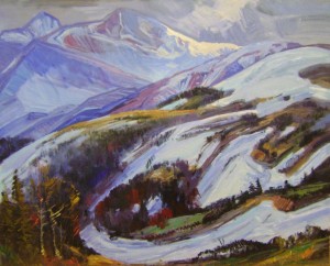 Petros Mountain, 2008, oil on canvas,100x80