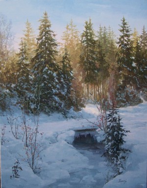 Liskovets Village, oil on canvas, 70x55