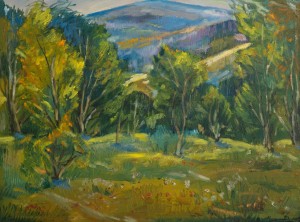 Firtrees, 1989, oil on canvas