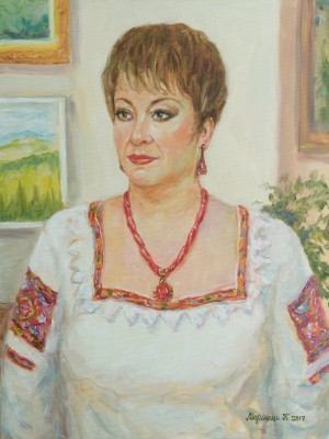 Ms. Olha, 2017, oil on canvas, 45x60