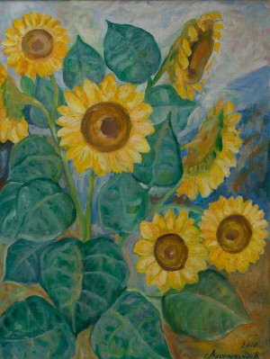 Sunflowers, 2010, oil on canvas, 60x80