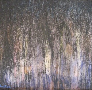 Heavy Rainfall, 2015, acrylic on canvas, 90х90