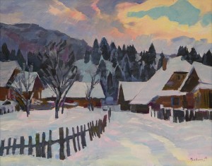Winter In Synevyr Village