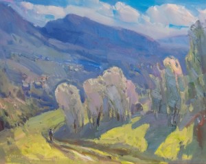 Liuta Village Scenery, 2017, oil on canvas 60