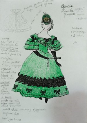 A Sketch Of Costume 