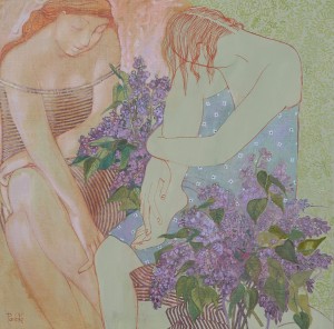L. Korzh-Radko. Lilac, 2015, mixed technique on canvas