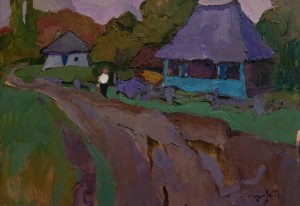 O. Shandor 'Hut In Stuzhytsia Village', 2017, oil on canvas, 50x70