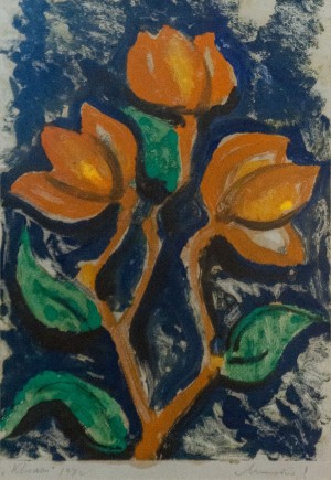 ‘Квіти‘, 1972, монотипія