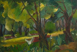 In Bozdosh Park, oil on canvas, 103x70
