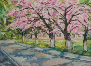 Cherry Blossoms, 2012, oil on canvas, 60x80