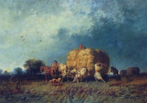 Hay-cart 