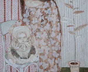 L. Korzh-Radko. Infanta, 2017, acrylic on canvas