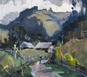 V. Dub. An Old Village, 2016, oil on canvas, 50x60