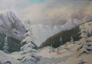 'The Tatras Mountains In Winter', 1933, oil on canvas, 58x79.png