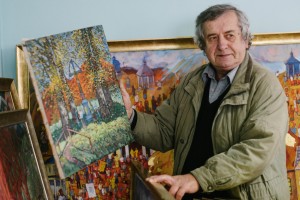 T. Danylych. In his studio. 2017
