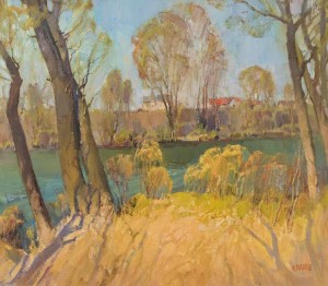 Spring on the Uzh River, 2013, oil on canvas