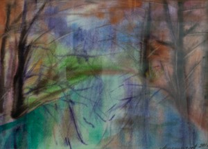 A series of etudes «On The City Outskirts», watercolour on paper, 41x28 