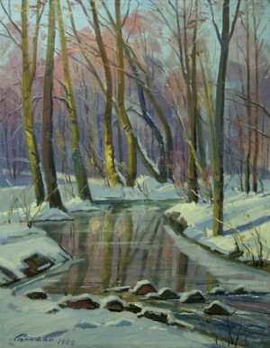 Morning Forest, 1982, oil on canvas, 90х70