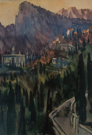 Манайло Ф., Вечір над Симеїзом. Із серії «Кримські етюди», 1972
